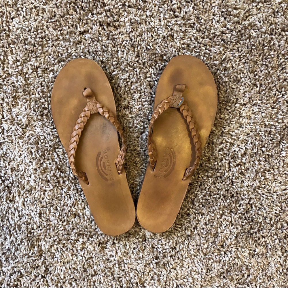 Rainbow Flip Flops